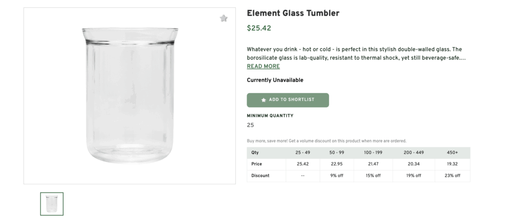 Element Glass Tumbler