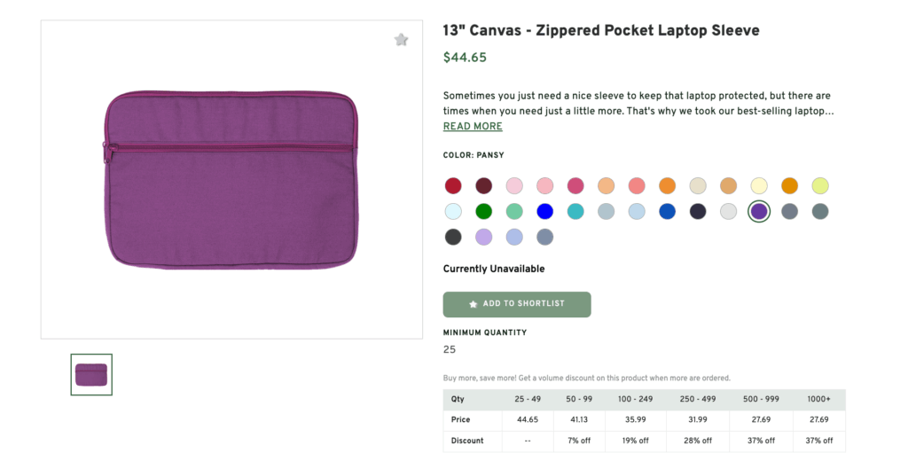 13" Canvas - Zippered Pocket Laptop Sleeve