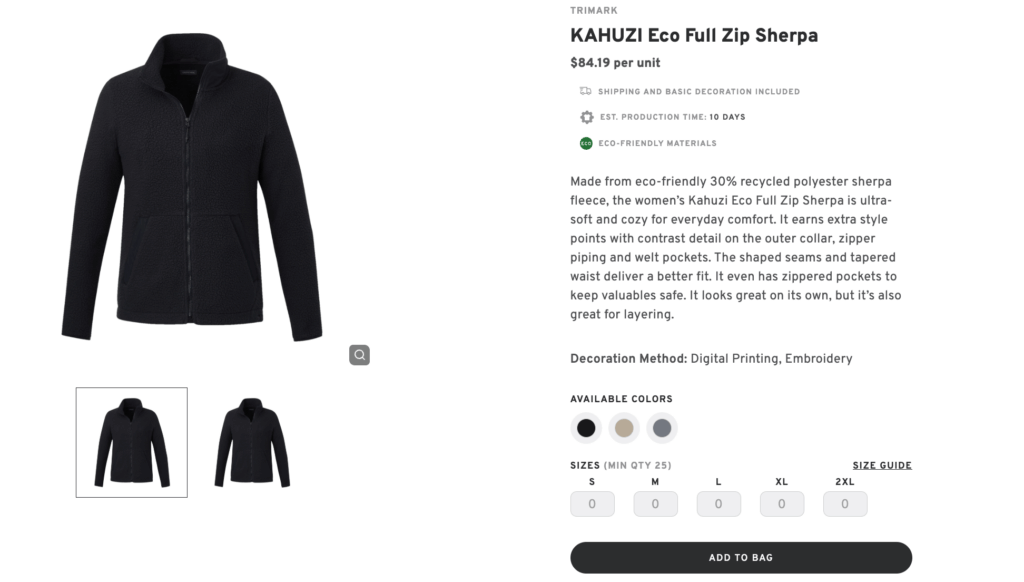 Kahuzi Eco Full Zip Sherpa Jacket