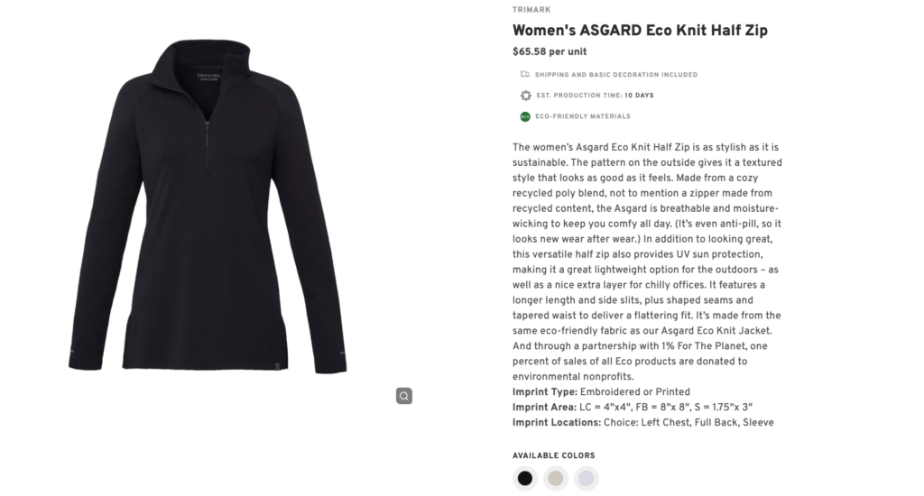 Women's Asgard Eco Knit Half Zip