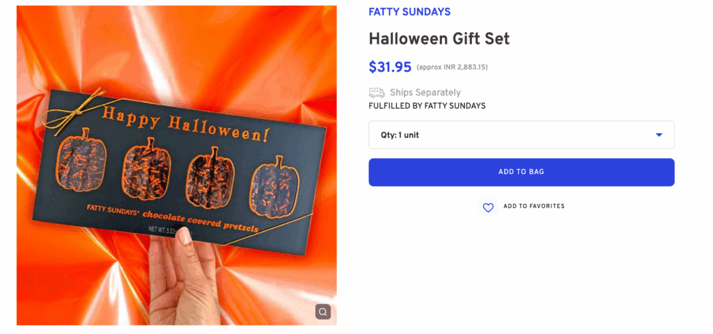 Halloween fall gift kit/basket set