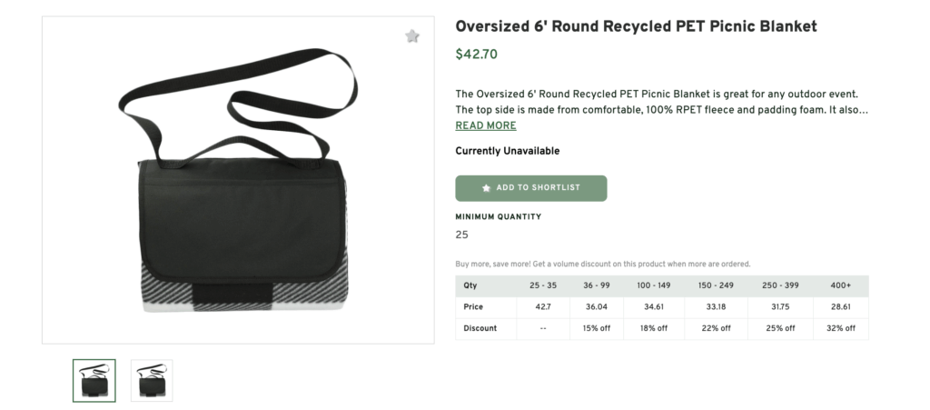 Recycled PET Picnic Blanket