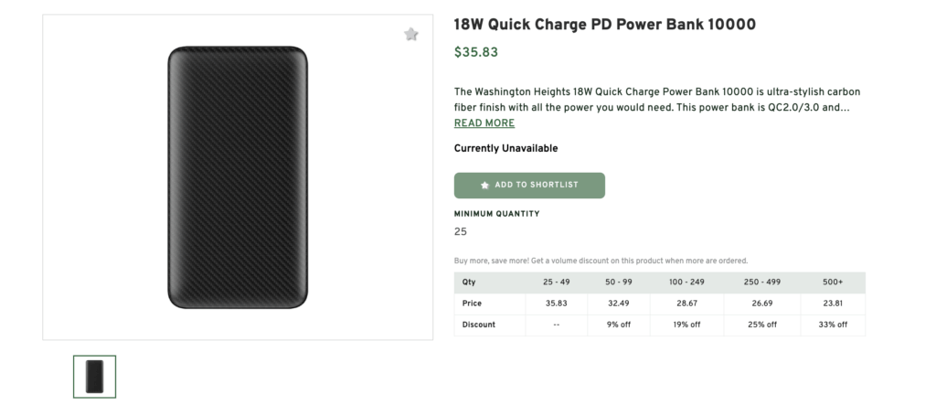 18W Quick Charge PD Power Bank