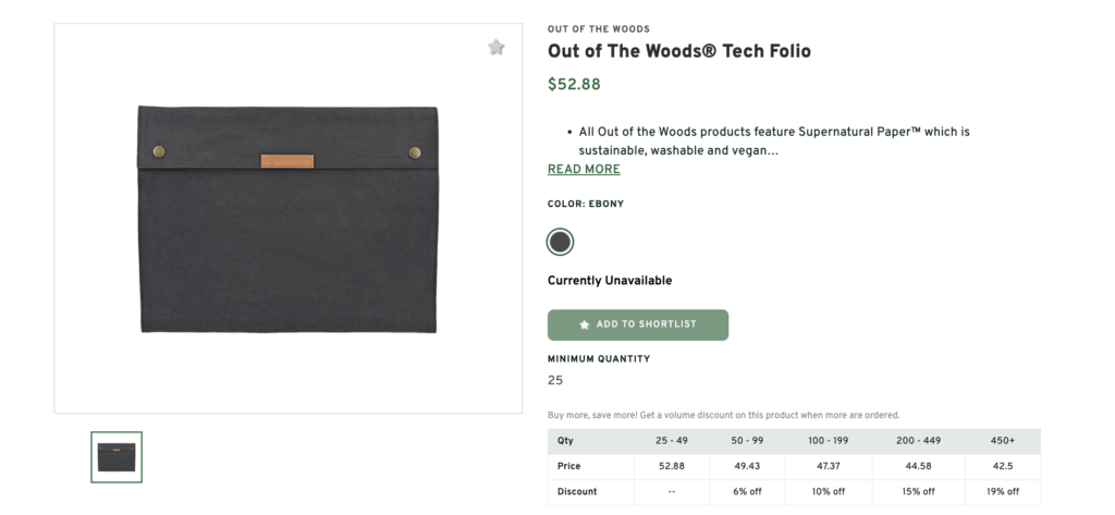 Out of The Woods Tech Folio