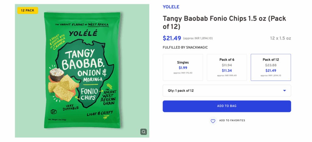 Tangy Baobab Fonio Chips