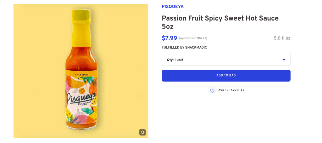 Passion Fruit Spicy Sweet Hot Sauce