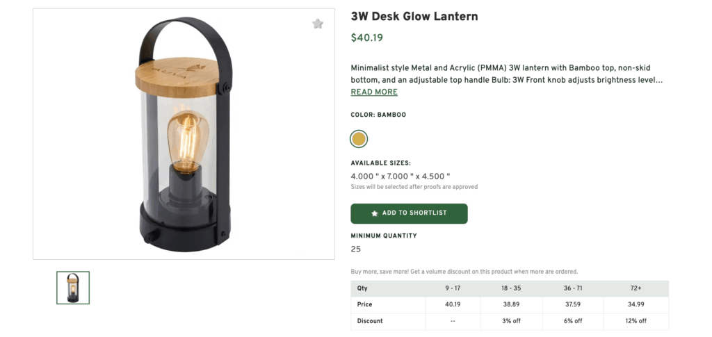 3W Desk Glow Lantern
