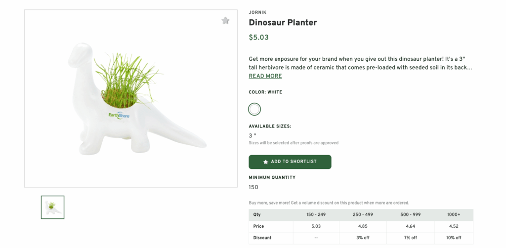 Dinosaur Planter