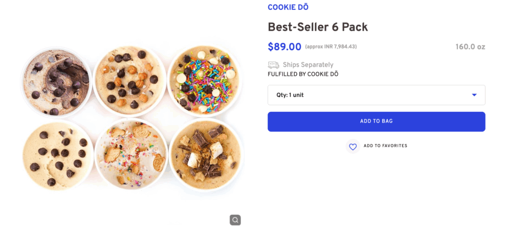 Caramel Flavor Cookie Tray