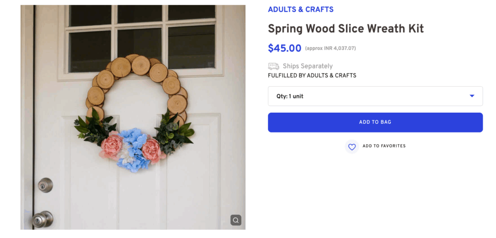 Floral Wreath for Decoration
