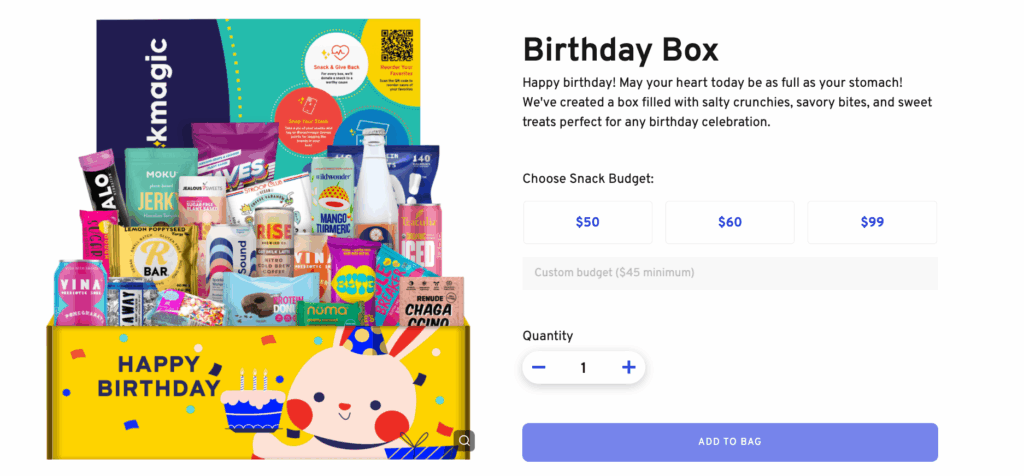 SnackMagic Birthday Treat Boxes