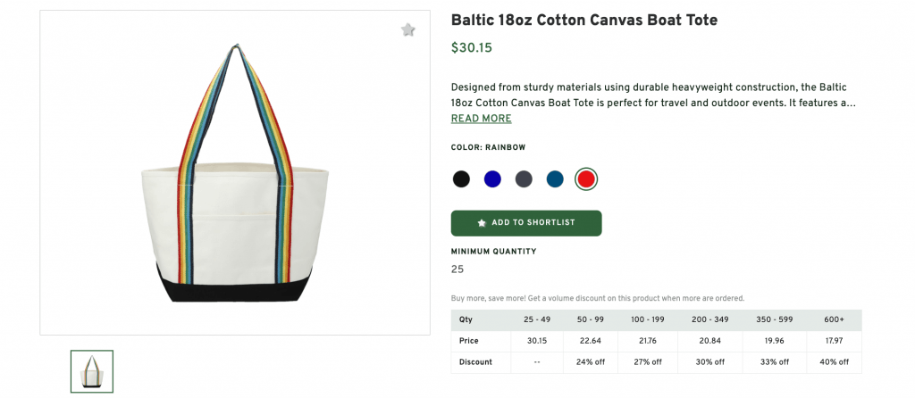 Baltic 18oz Cotton Canvas Boat Tote