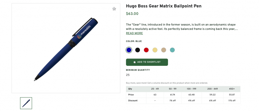 Hugo Boss Luxury Ballpoint Pen