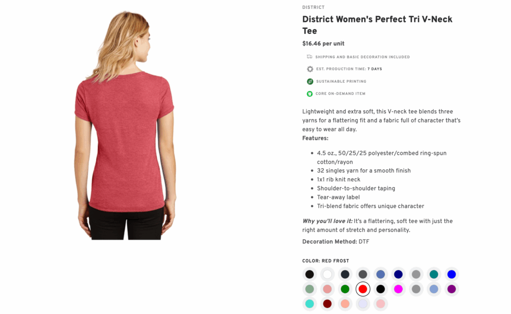 Custom Printed Women's T-shirt