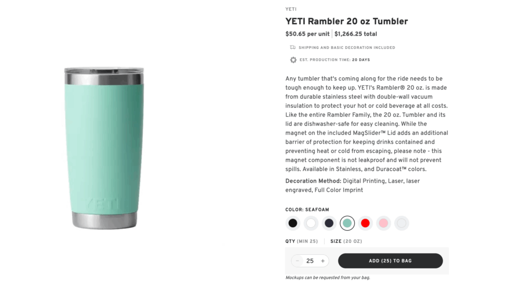 Yeti Rambler Tumbler