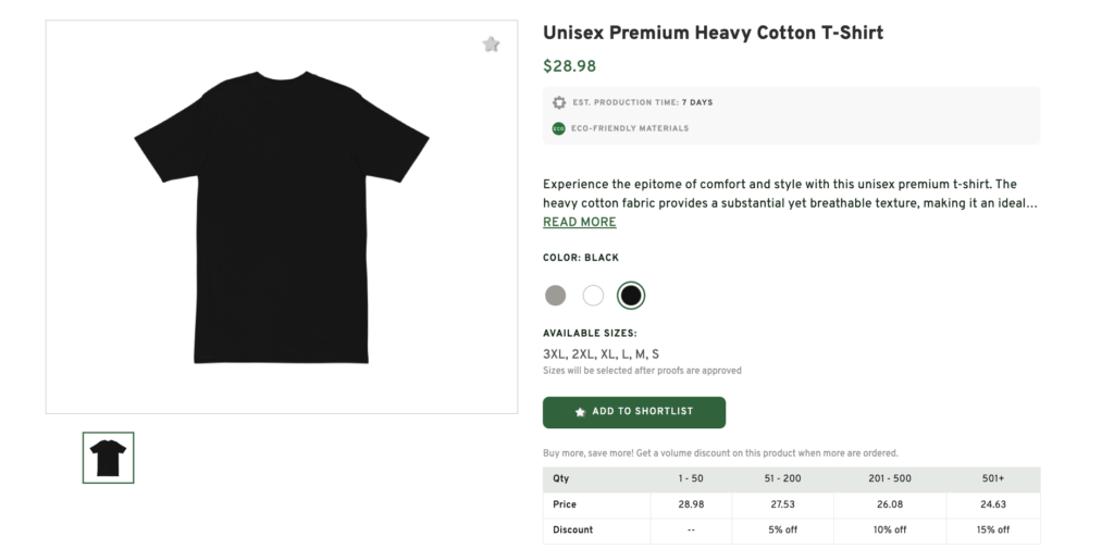 Recycled Cotton T-shirt