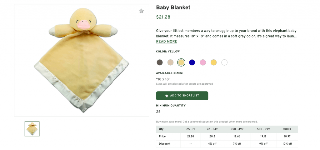 Duck Face Baby Blanket with Monogram