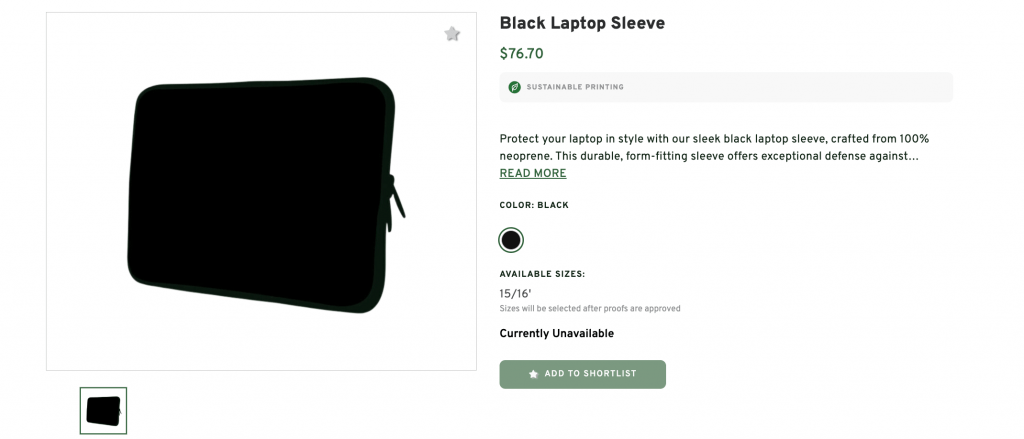 Black Laptop Sleeve