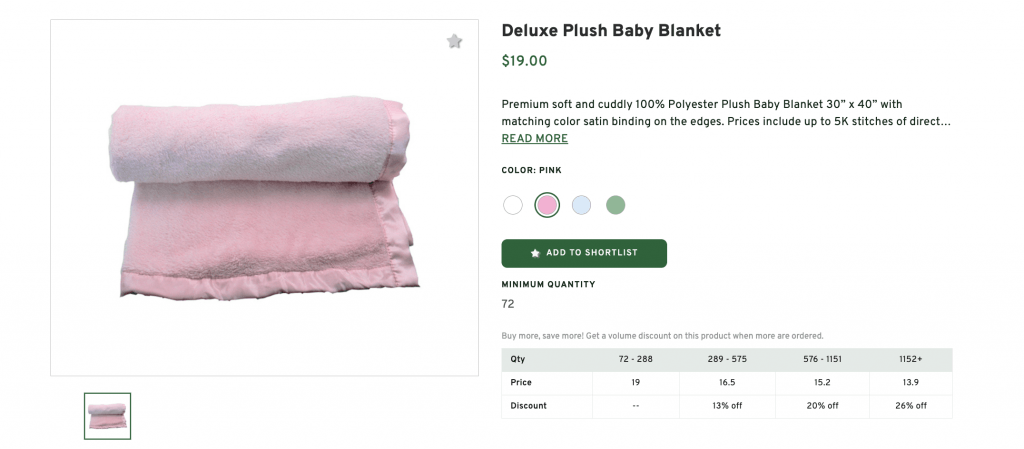 Deluxe Plush Baby Blanket: Baby Shower Gift