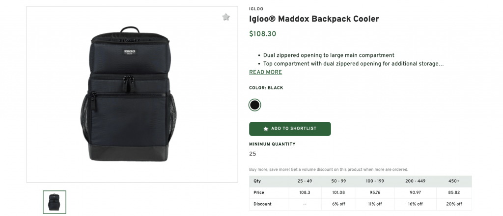 Igloo Custom Backpack Cooler with Logo