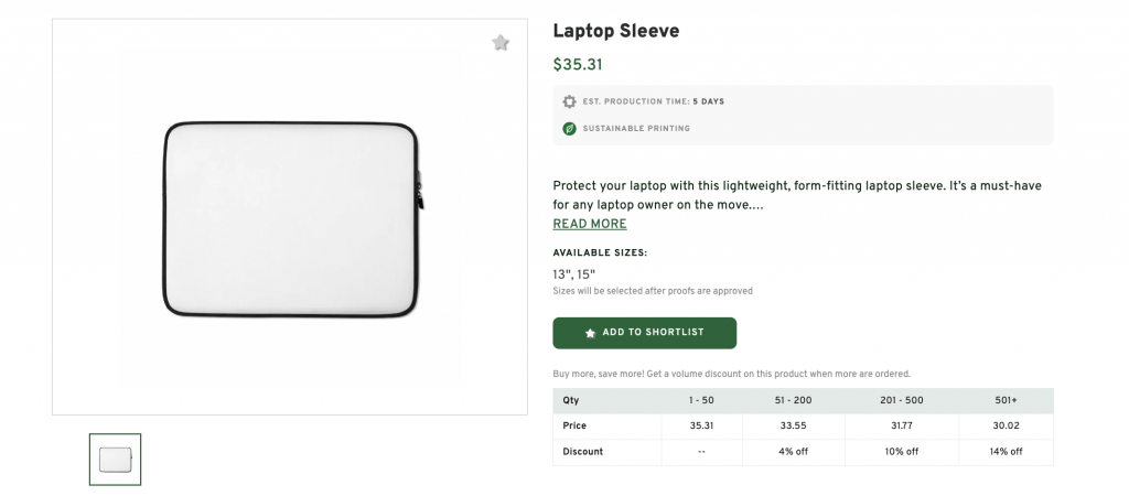 Laptop Sleeve with Company Logo