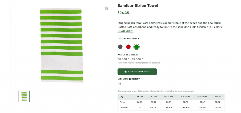 Sandbar Stripe Towel