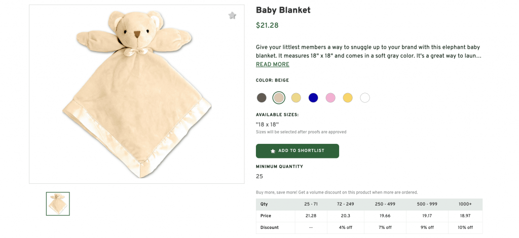 Knit Baby Blanket for Customers