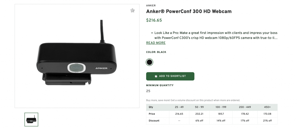 4K Webcam with Microphone