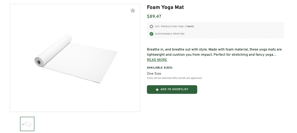 Personalizable Yoga Mat