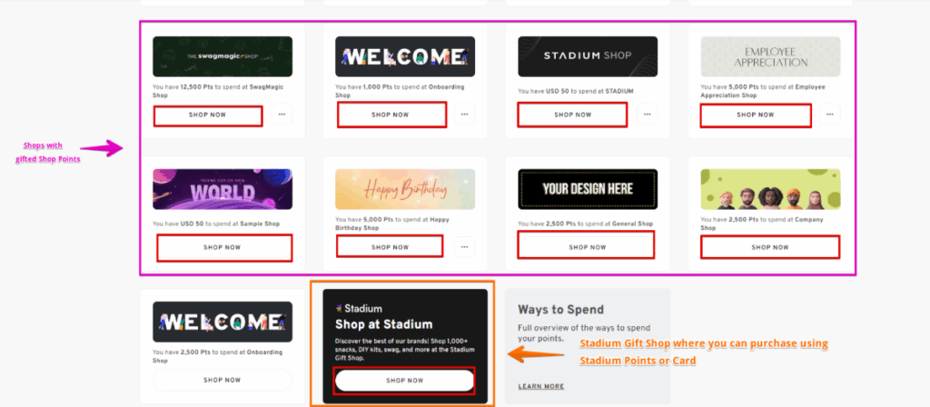 Community Gift Card Shop