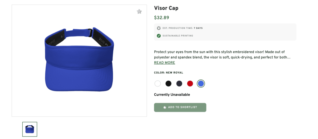 Visor cap