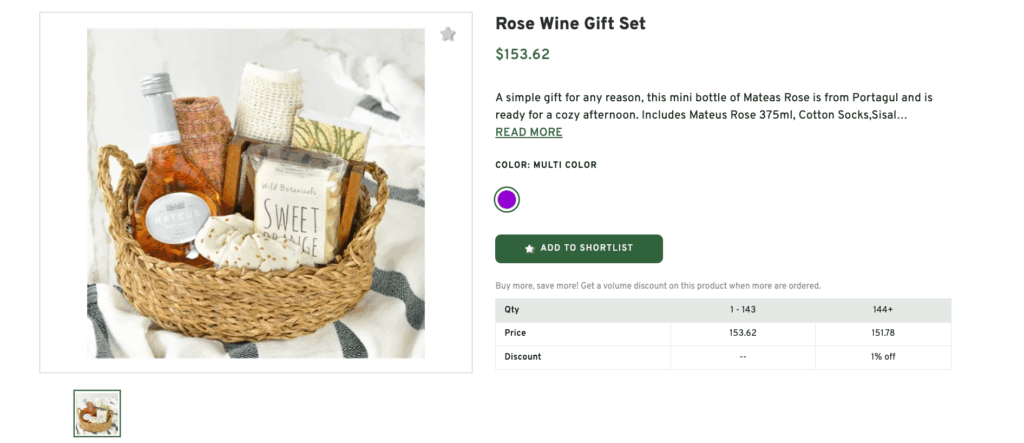 Rose Wine Gift Set