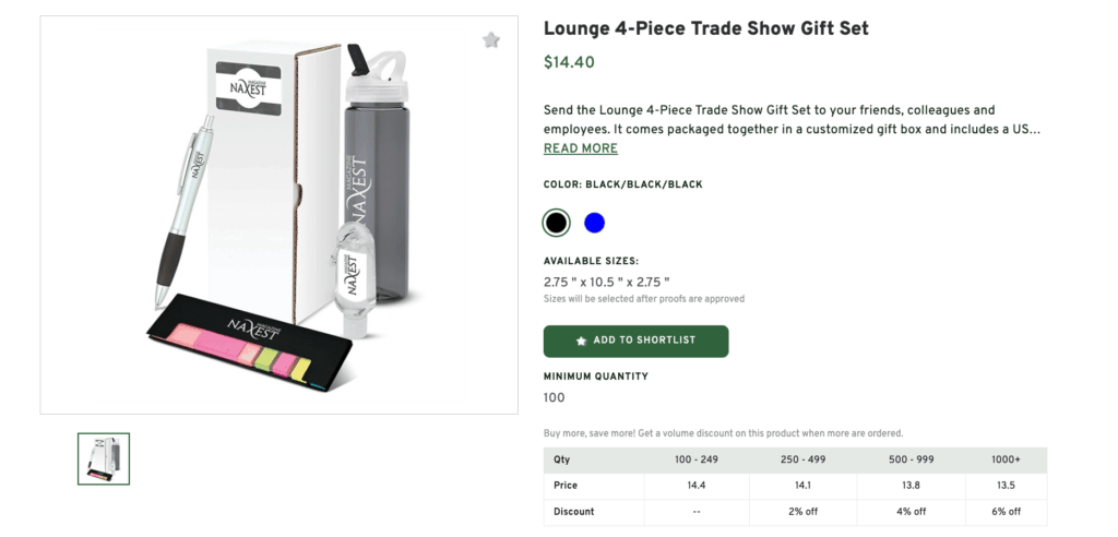 Lounge 4-Piece Trade Show Gift Set