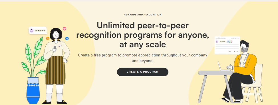 Peer to peer recognition program