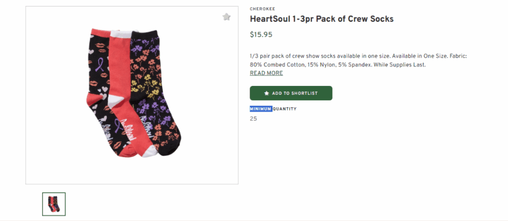 HeartSoul Pack of Crew Socks