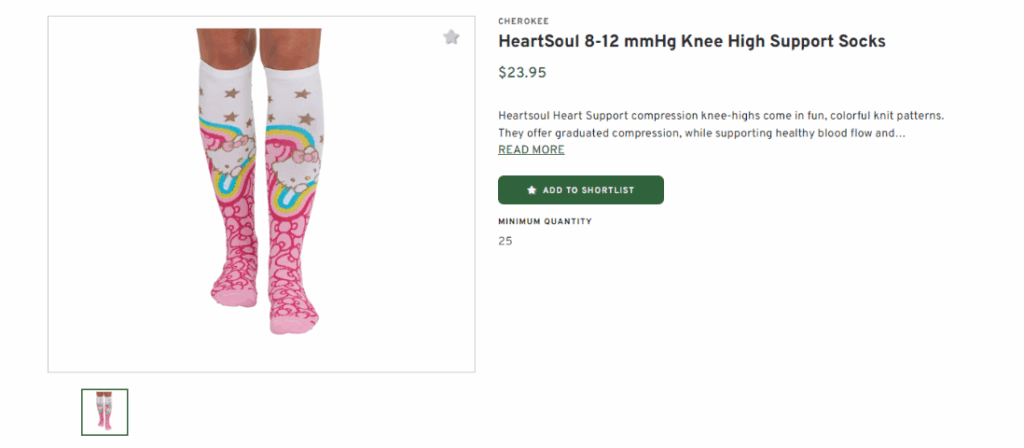 HeartSoul Knee High Support Socks