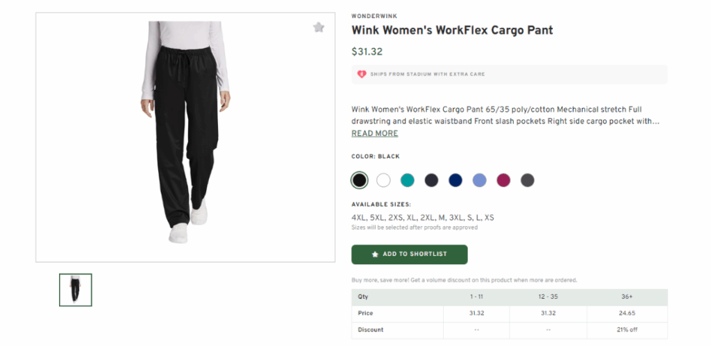 Wink Women's WorkFlex Cargo Pant