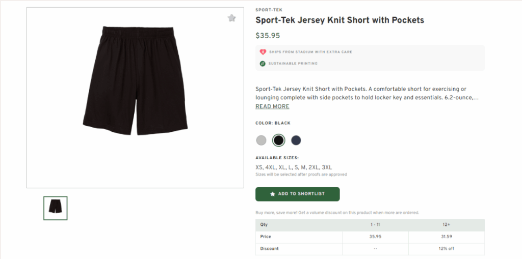 Sport-Tek Short with Pockets