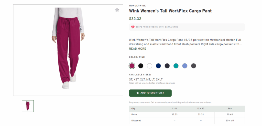 Wink Women's Tall Cargo Pant