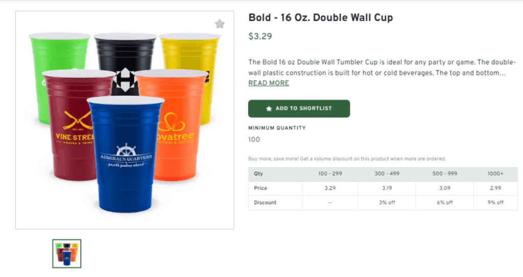 Bold Double Wall Cup (16oz)