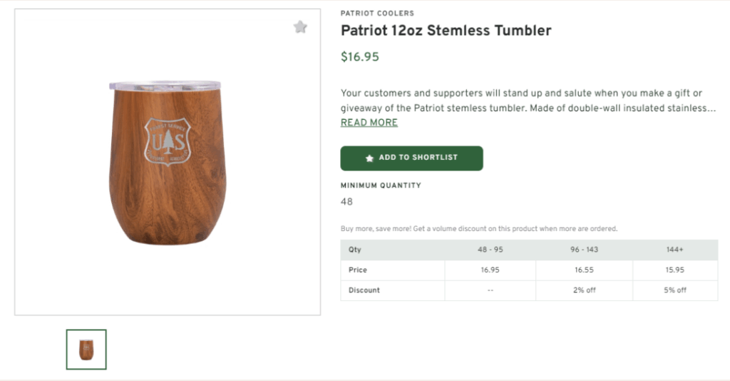 Patriot Stemless Tumbler (12oz)