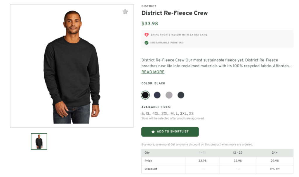 Fleece Crew Sweatshirt