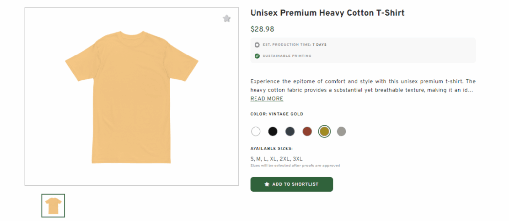 Unisex Premium Heavy Cotton T-Shirt