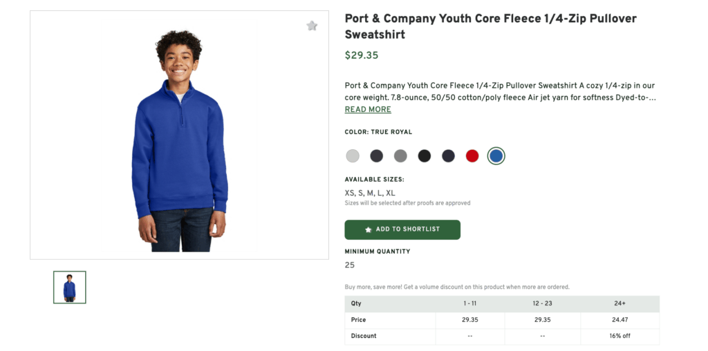 Fleece Pullover Sweatshirt