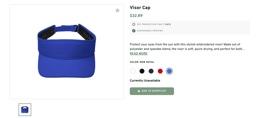 Visor Cap