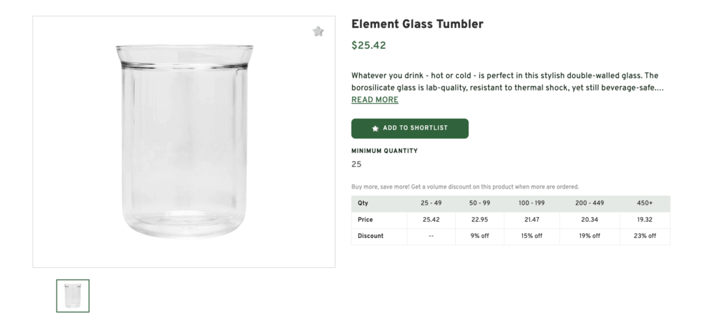 Element Glass Tumbler