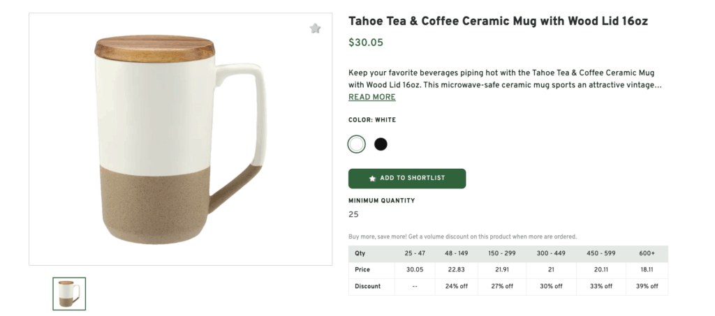 Tahoe Tea & Coffee Ceramic Mug