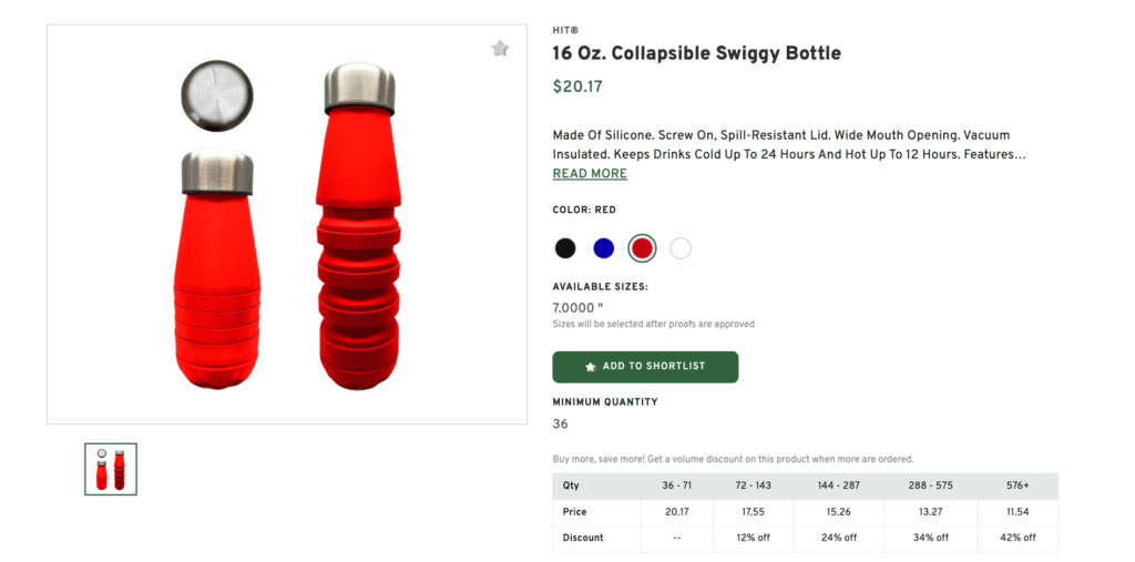 Collapsible Swiggy Bottle