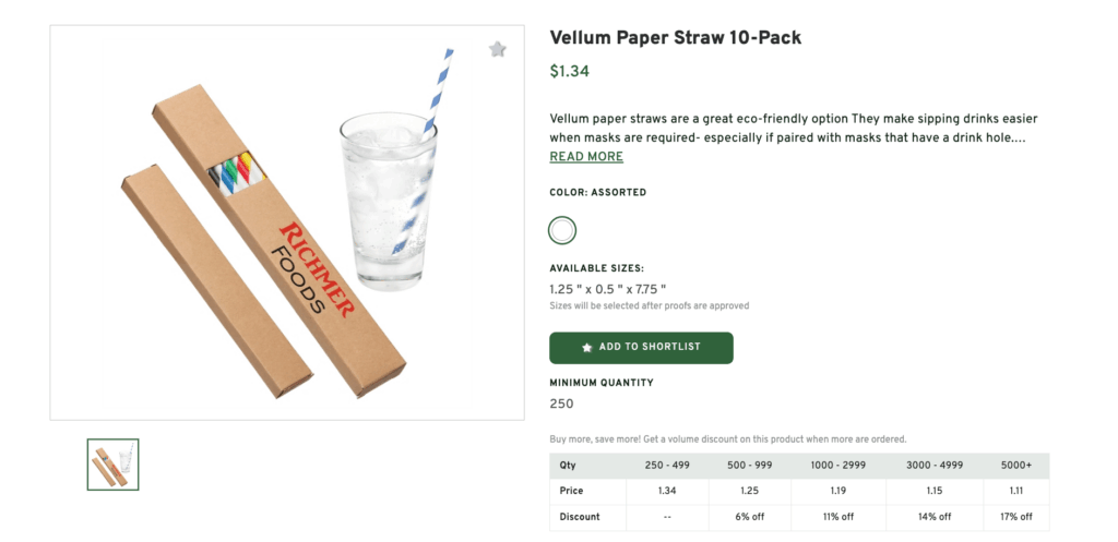 Vellum Paper Straw
