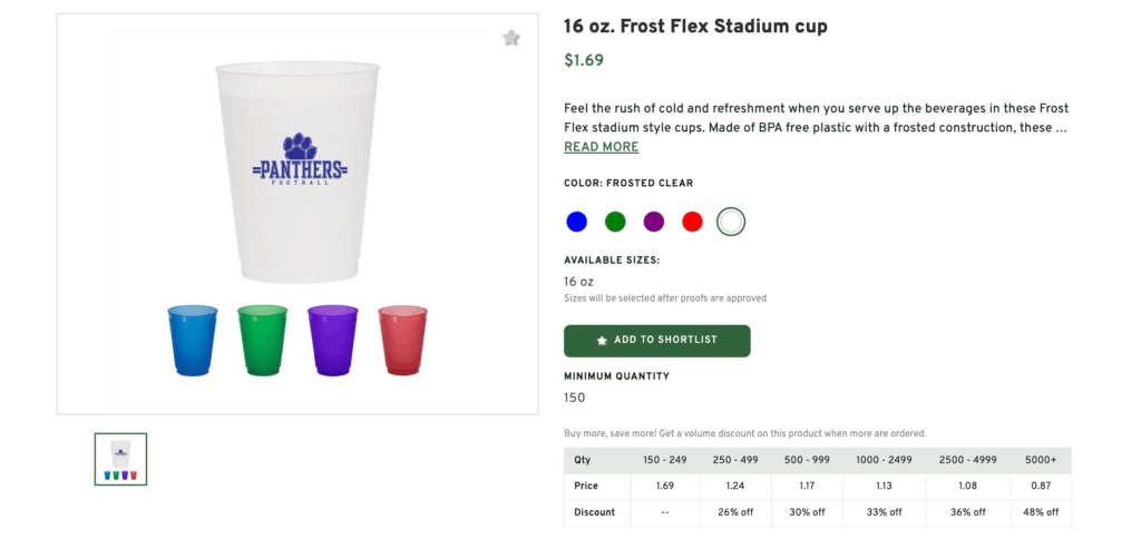 Frost Flex Stadium Cup